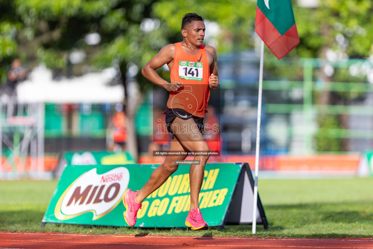 Day 2 of National Athletics Championship 2023 was held in Ekuveni Track at Male', Maldives on Saturday, 25th November 2023. Photos: Nausham Waheed / images.mv