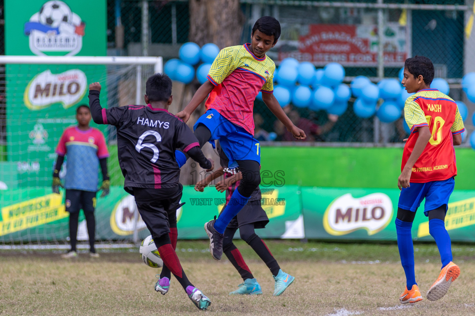 Day 3 of MILO Academy Championship 2024 - U12 was held at Henveiru Grounds in Male', Maldives on Thursday, 7th July 2024. Photos: Shuu Abdul Sattar / images.mv