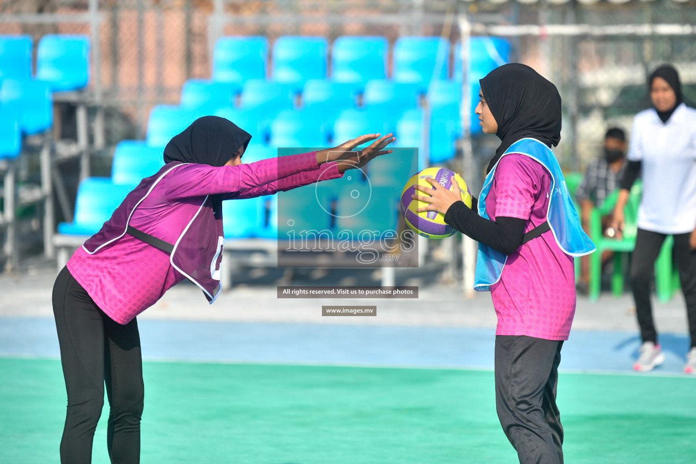 Day 1 of Junior Netball Championship 2022 on 5 March 2022 held in Male', Maldives. Photos by Nausham Waheed.