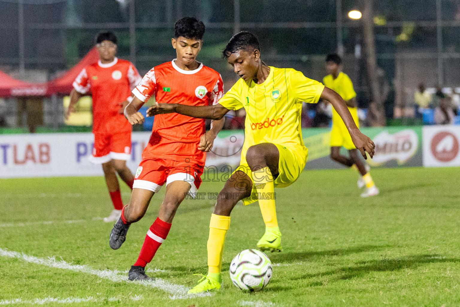 Maziya vs Hurriya (U14) in Day 4 of Dhivehi Youth League 2024 held at Henveiru Stadium on Thursday, 28th November 2024. Photos: Shuu Abdul Sattar/ Images.mv