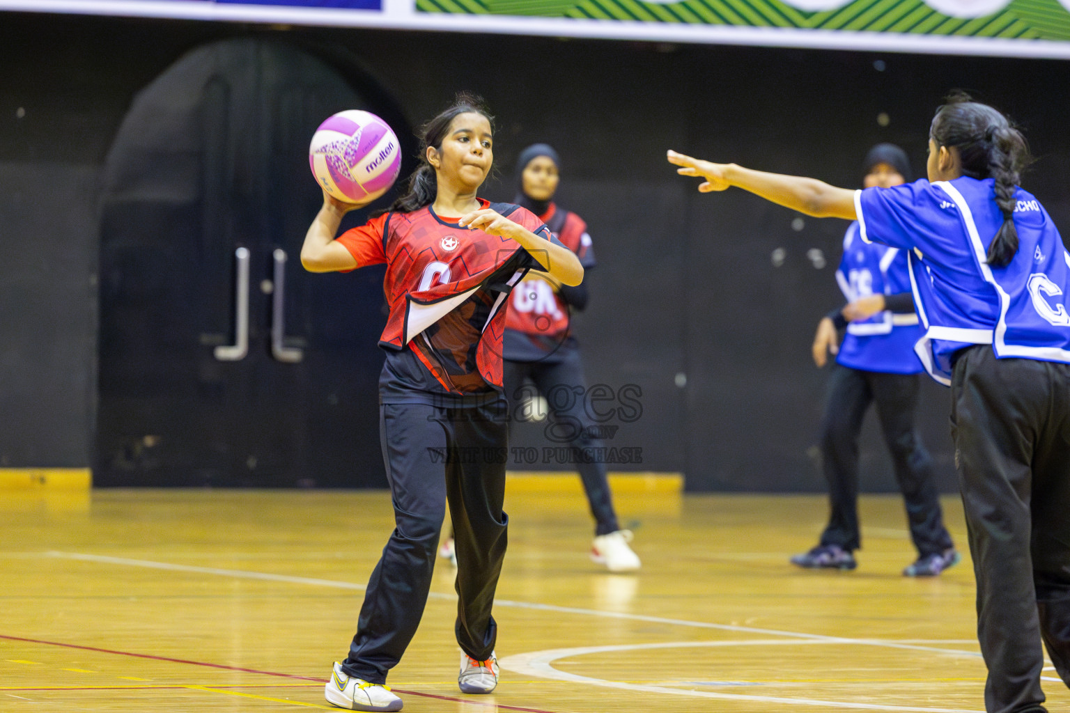 Day 5 of 26th Inter-School Netball Tournament 2025 was held in Social Center Indoor Hall on Wednesday, 22nd October 2025. Photos: Ismail Thoriq / images.mv
