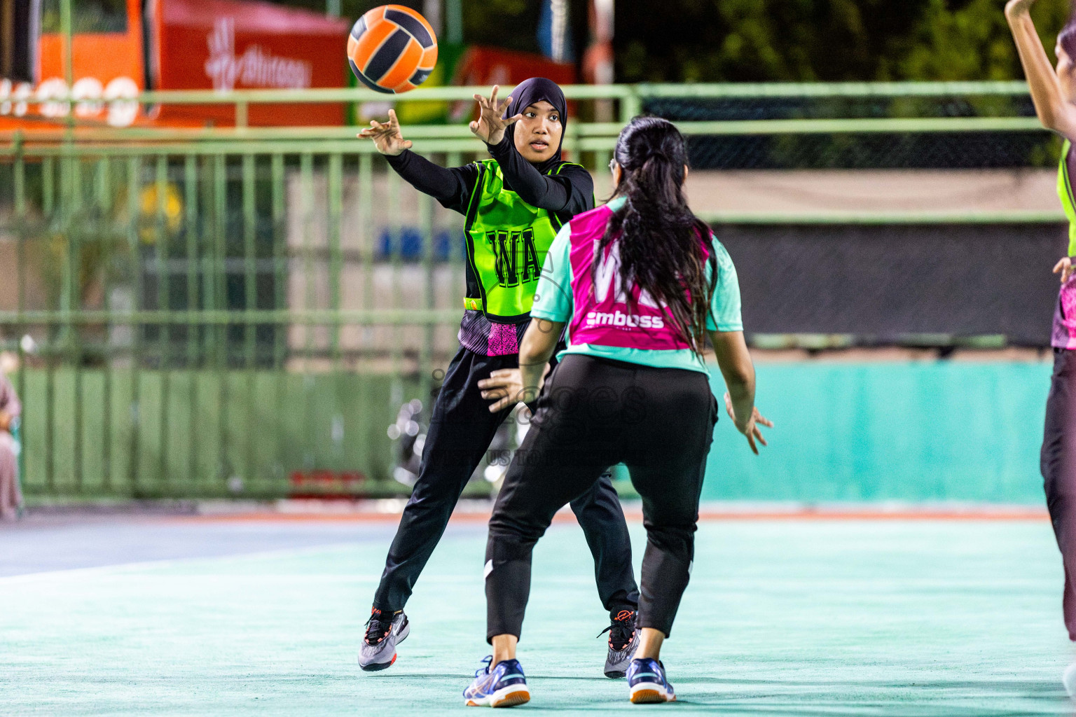 Day 2 of 23rd Netball Association Championship was held in Ekuveni Netball Court at Male', Maldives on Friday, 28th April 2024. Photos: Nausham Waheed / images.mv