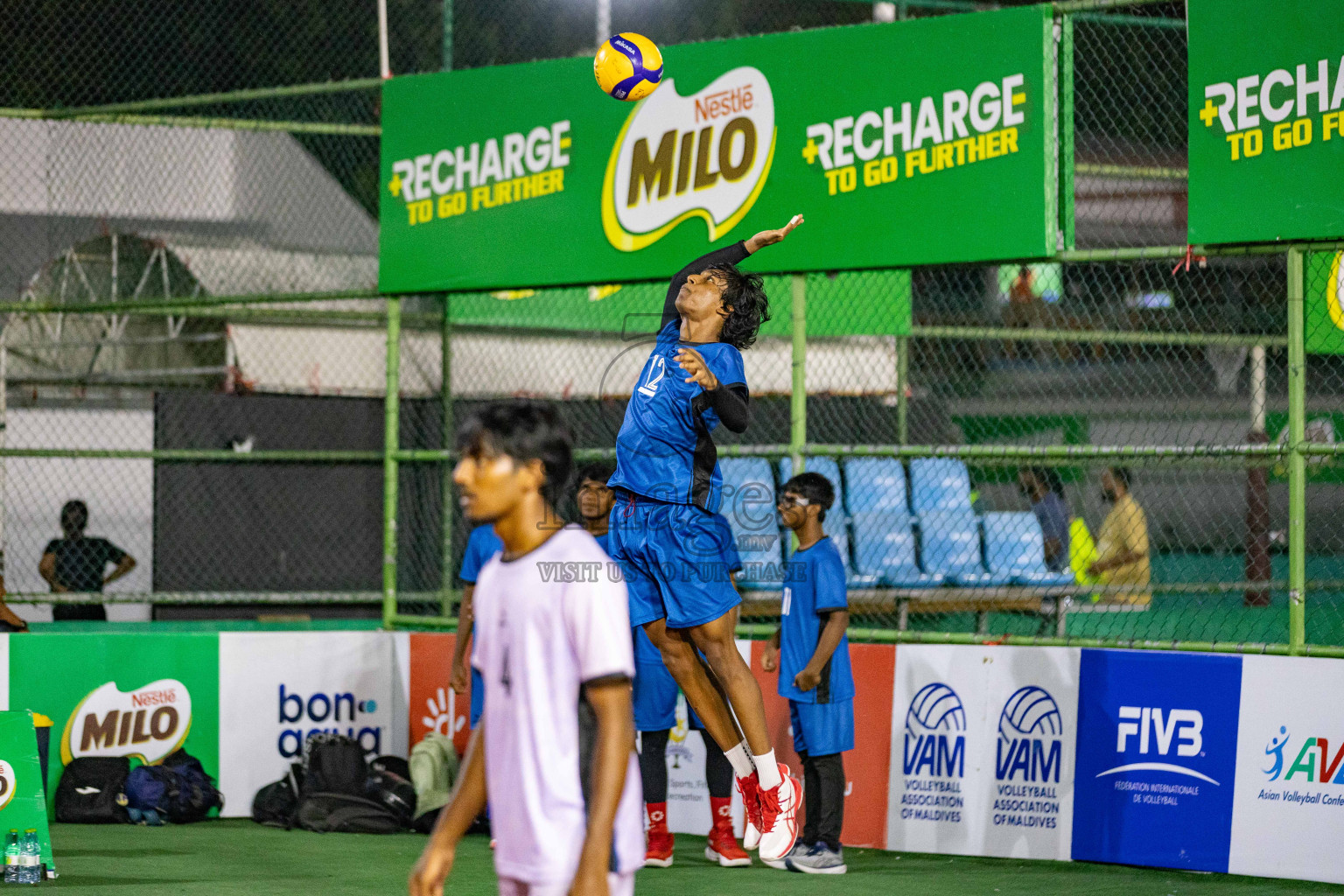 Maathoda Sports Club vs Goodies Sports Club in Milo National Junior Volleyball Championship 2025 Day 2 was held on Sunday, 23rd November 2025 at Ekuveni Turf Court Male', Maldives. Photos: Areef Adam / images.mv