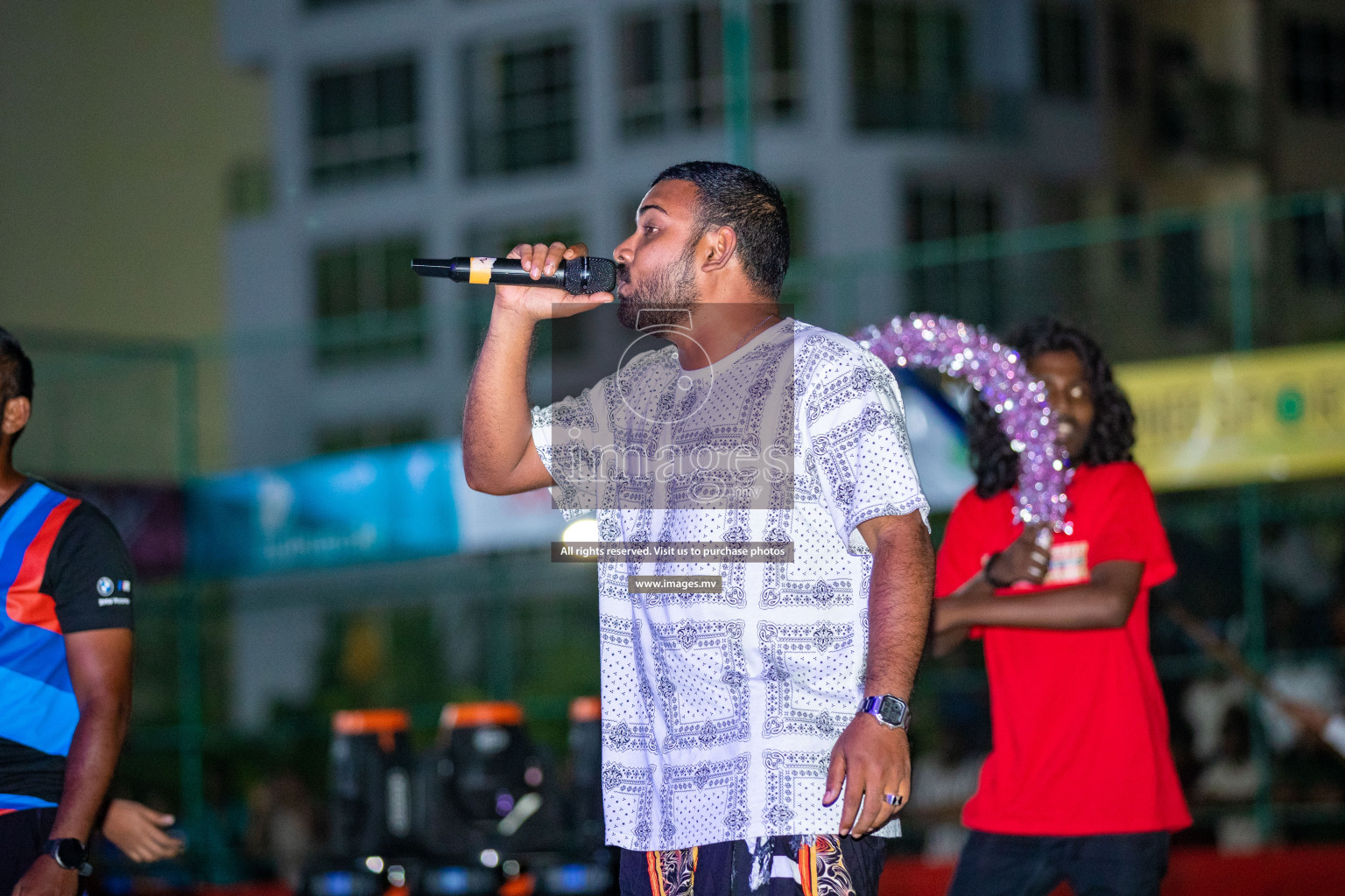 Opening of Sonee Sports Golden Futsal Challenge 2023 held on 4th Feb 2023 in Hulhumale, Male', Maldives. Photos by Nausham Waheed