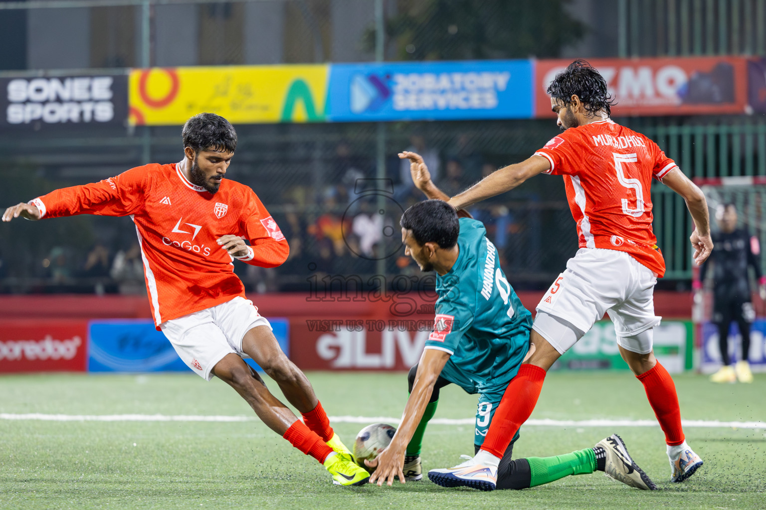 HA Ihavandhoo vs HA Muraidhoo in Day 5 of Golden Futsal Challenge 2025 on Thursday, 9th January 2025, in Hulhumale', Maldives
Photos: Ismail Thoriq / images.mv