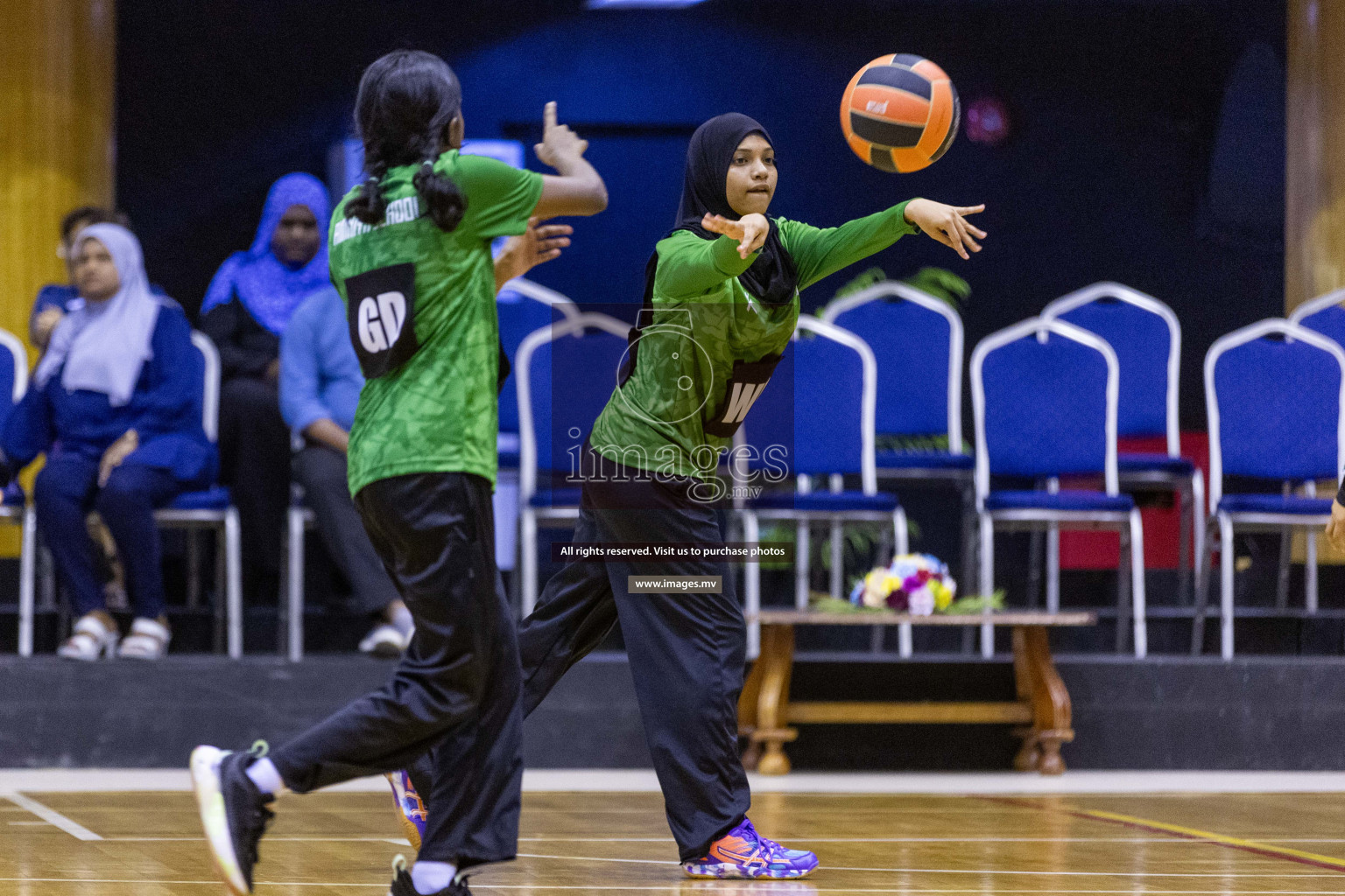 Day7 of 24th Interschool Netball Tournament 2023 was held in Social Center, Male', Maldives on 2nd November 2023. Photos: Nausham Waheed / images.mv