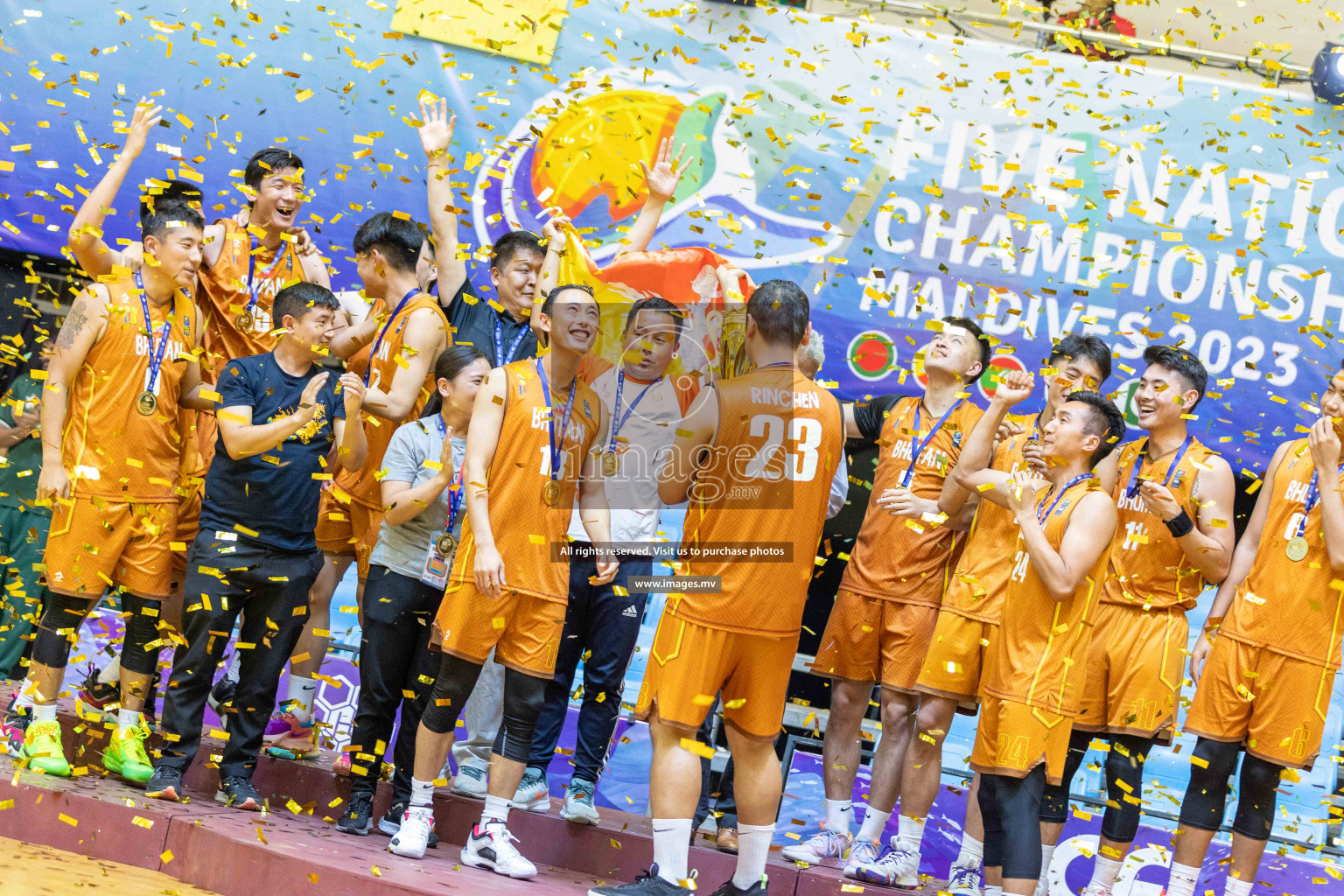 Bangladesh vs Bhutan in the final of Five Nation Championship 2023 was held in Social Center, Male', Maldives on Thursday, 22nd June 2023. Photos: Ismail Thoriq / images.mv