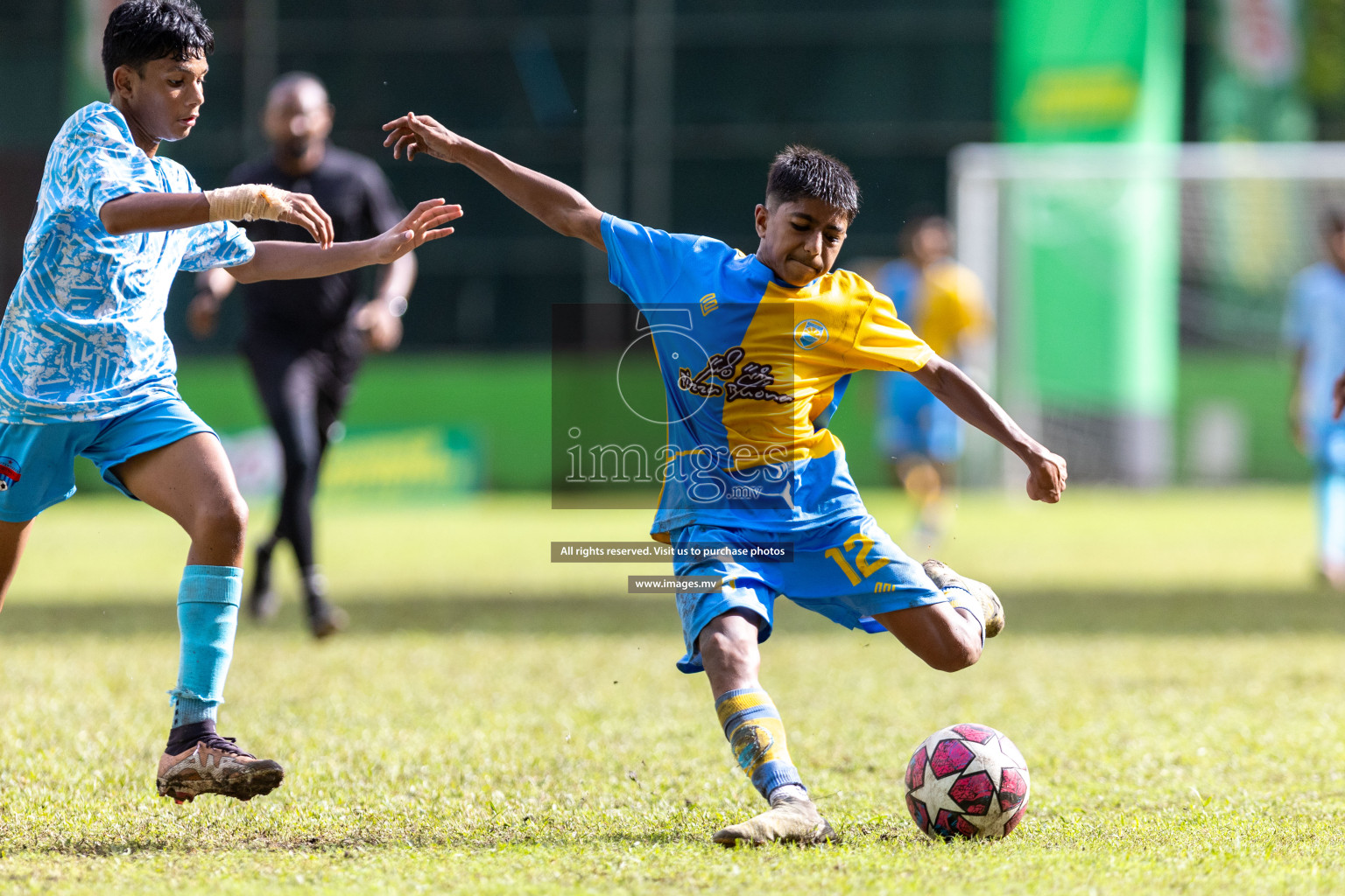 Day 2 of MILO Academy Championship 2023 (u14) was held in Henveyru Stadium Male', Maldives on 4th November 2023. Photos: Nausham Waheed / images.mv