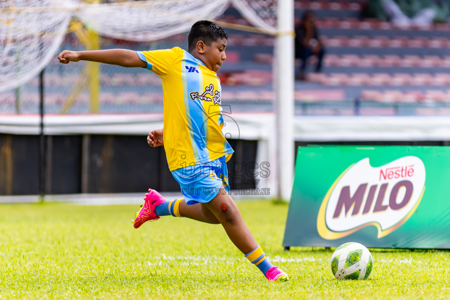 Day 2 of Under 10 MILO Academy Championship 2024 was held at National Stadium in Male', Maldives on Saturday, 27th April 2024. Photos: Nausham Waheed / images.mv