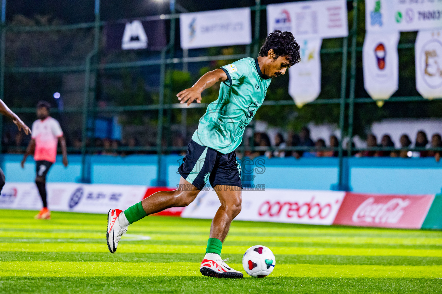 Raiymandhoo FC vs Naalaafushi YC in Day 2 of Laamehi Dhiggaru Ekuveri Futsal Challenge 2024 was held on Saturday, 27th July 2024, at Dhiggaru Futsal Ground, Dhiggaru, Maldives Photos: Nausham Waheed / images.mv