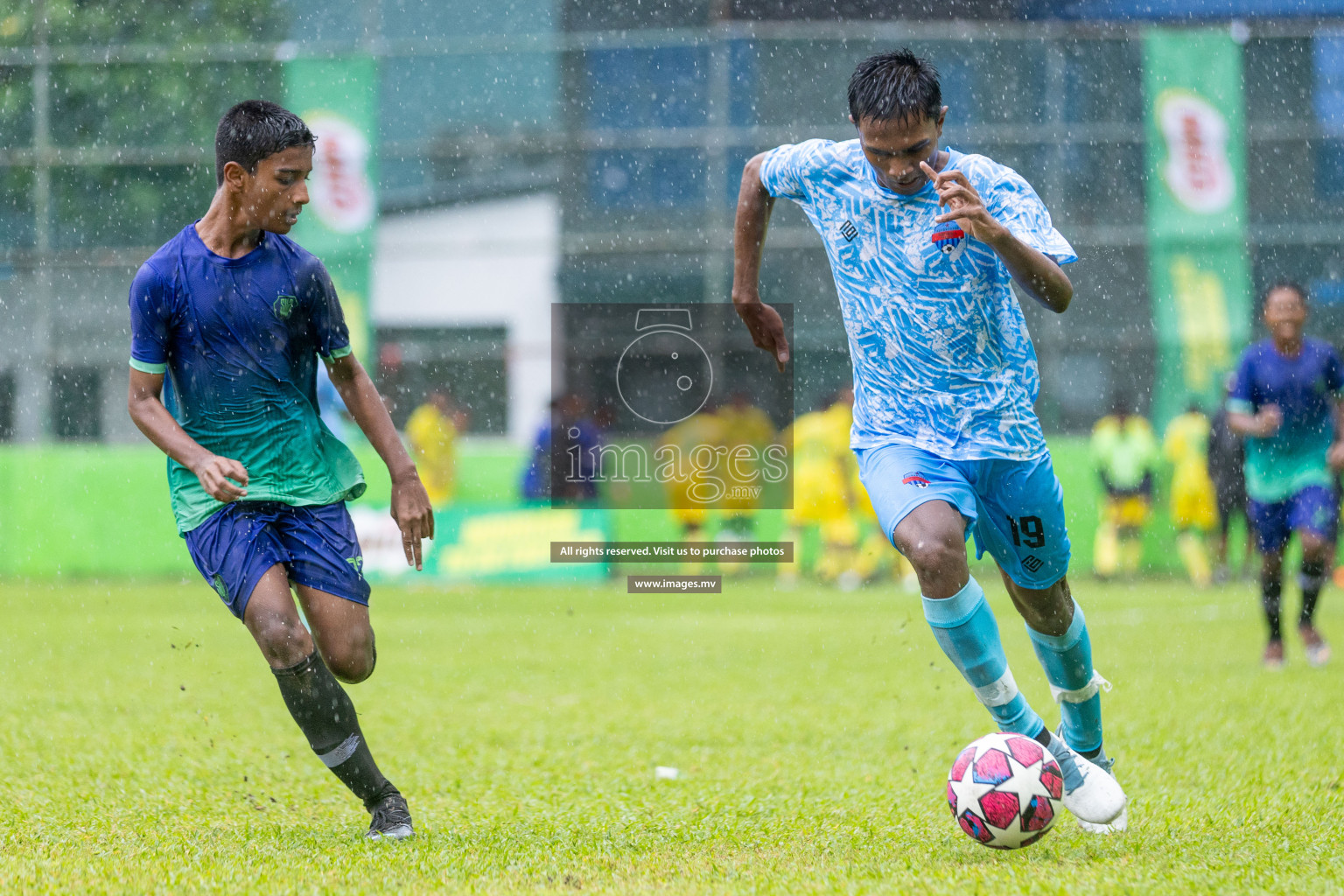 Day 1 of MILO Academy Championship 2023 (u14) was held in Henveyru Stadium Male', Maldives on 3rd November 2023. Photos: Nausham Waheed / images.mv