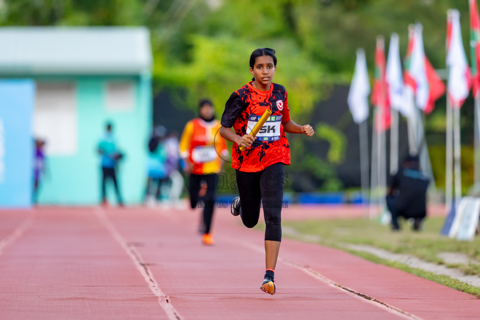 Day 4 of MWSC Interschool Athletics Championships 2024 held in Hulhumale Running Track, Hulhumale, Maldives on Tuesday, 12th November 2024. Photos by: Nausham Waheed / Images.mv