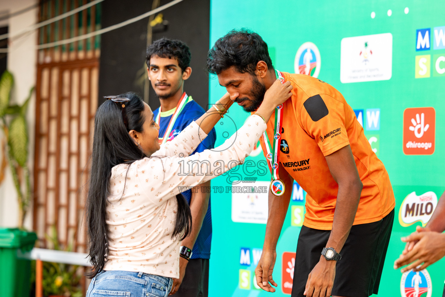 Day 2 of 12th Milo Association Championships was held in Ekuveni Track at Male', Maldives on Friday, 25th April 2025. Photos: Hassan Simah / images.mv