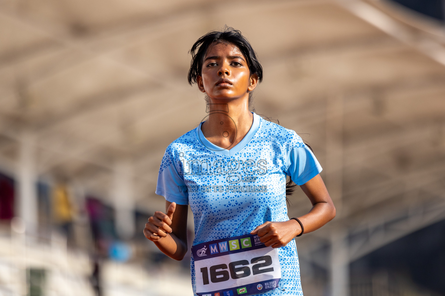 Day 6 of MWSC Interschool Athletics Championships 2024 held in Hulhumale Running Track, Hulhumale, Maldives on Thursday, 14th November 2024. Photos by: Ismail Thoriq / Images.mv