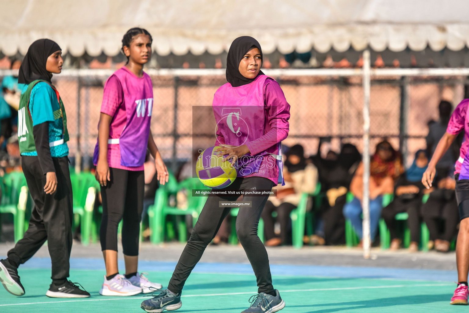 Day 11 of Junior Netball Championship 2022 held in Male', Maldives. Photos by Nausham Waheed