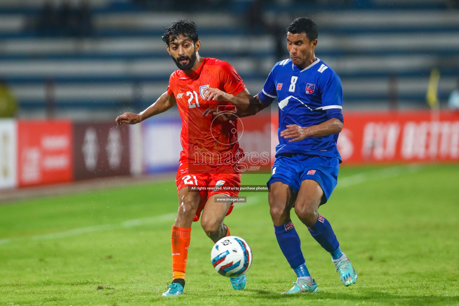 Nepal vs India in SAFF Championship 2023 held in Sree Kanteerava Stadium, Bengaluru, India, on Saturday, 24th June 2023. Photos: Nausham Waheed / images.mv