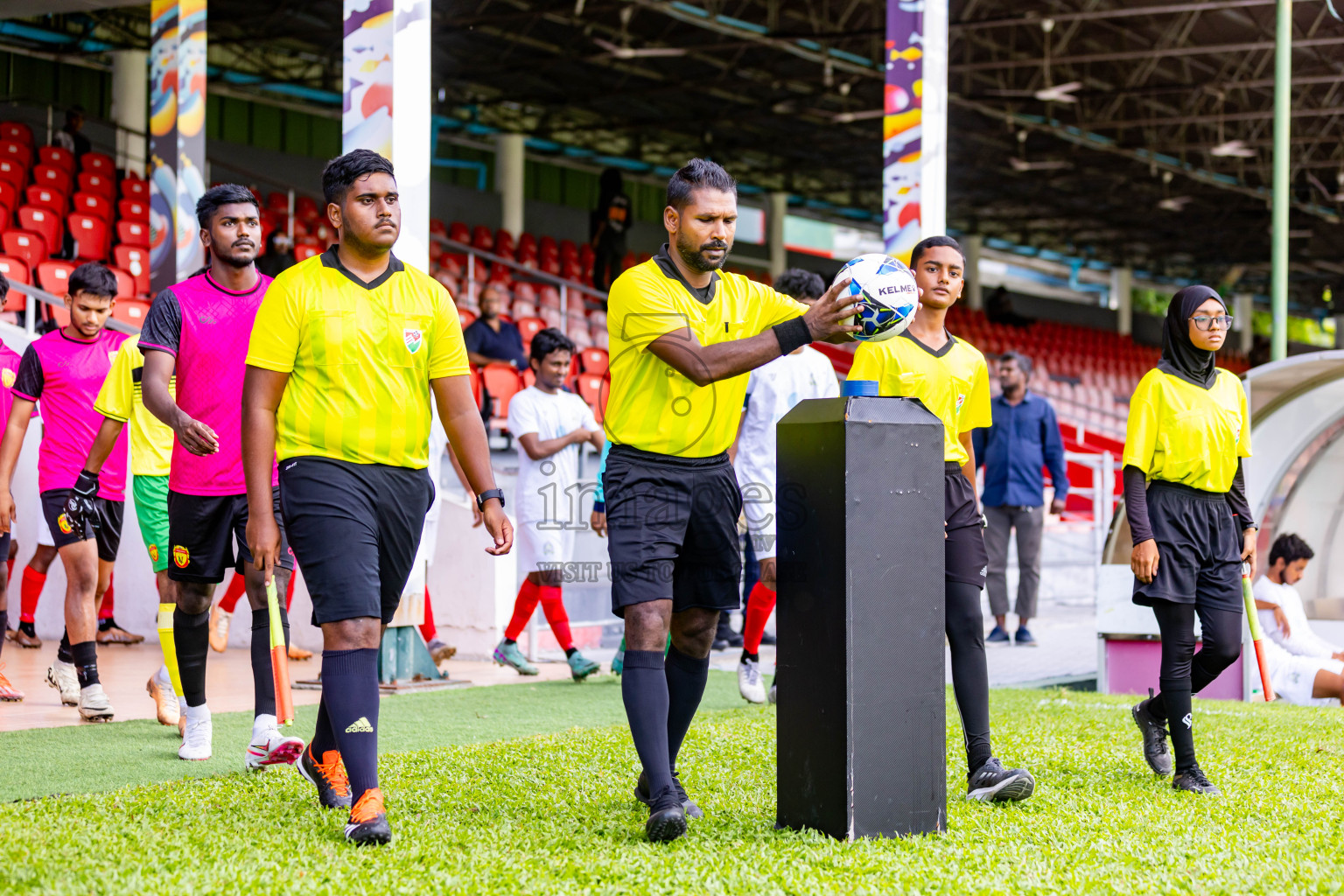 United Victory vs Club Green Street in Day 4 of Under 19 Youth Championship 2024 was held at National Stadium in Male', Maldives on Thursday, 13th June 2024. Photos: Nausham Waheed / images.mv