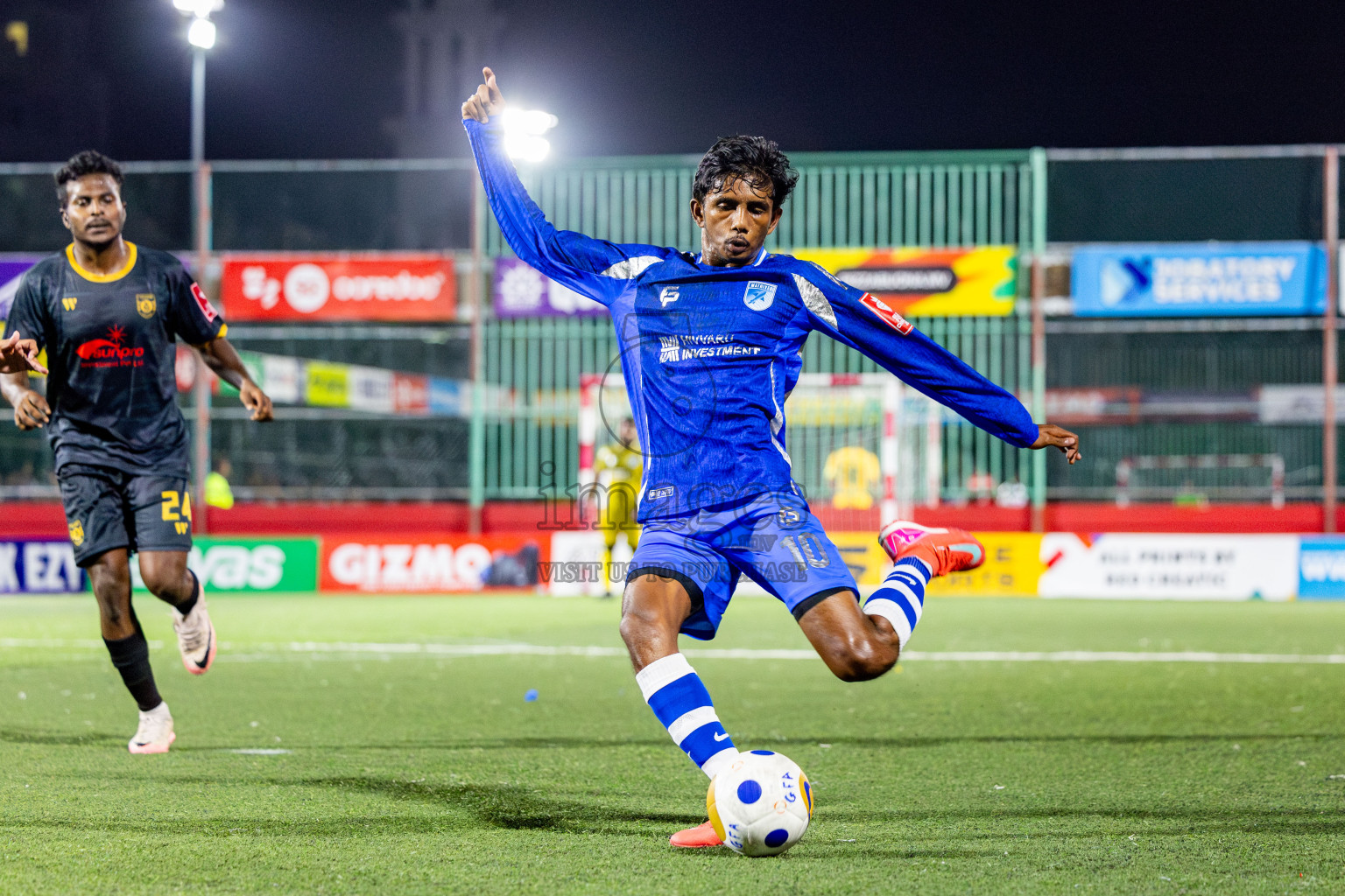 ADh Mandhoo vs AA Mathiveri in zone round Day 30 of Golden Futsal Challenge 2025 was held on Monday , 3rd February 2025, in Hulhumale', Maldives. Photos: Nausham Waheed / images.mv