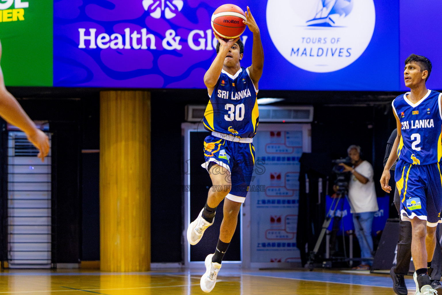 Sri Lanka vs Bangladesh in Day 3 of Under 16 Asian Cup SABA Qualifiers 2025 was held in Social Center, Male', Maldives on Saturday, 14th June 2025. Photos: Nausham Waheed / images.mv