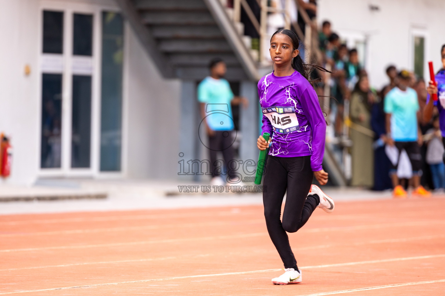 Day 6 of MWSC Interschool Athletics Championships 2024 held in Hulhumale Running Track, Hulhumale, Maldives on Thursday, 14th November 2024. Photos by: Ismail Thoriq / Images.mv