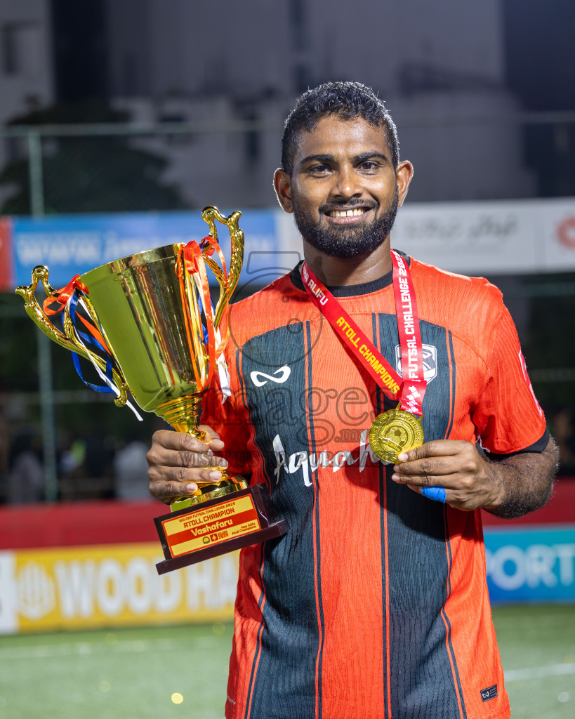 HA Dhidhdhoo vs HA Vashafaru in Haa Alif Atoll Finals Day 28 of Golden Futsal Challenge 2025 was held on Saturday , 1st February 2025, in Hulhumale', Maldives. Photos: Abdulla Abeed / images.mv