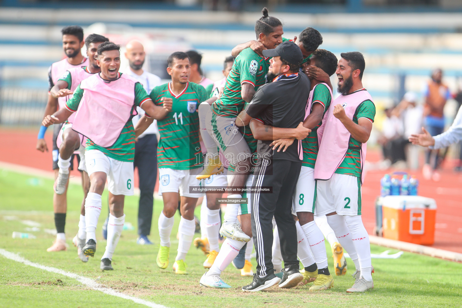 Bangladesh vs Maldives in SAFF Championship 2023 held in Sree Kanteerava Stadium, Bengaluru, India, on Saturday, 25th June 2023. Photos: Nausham Waheed, Hassan Simah / images.mv