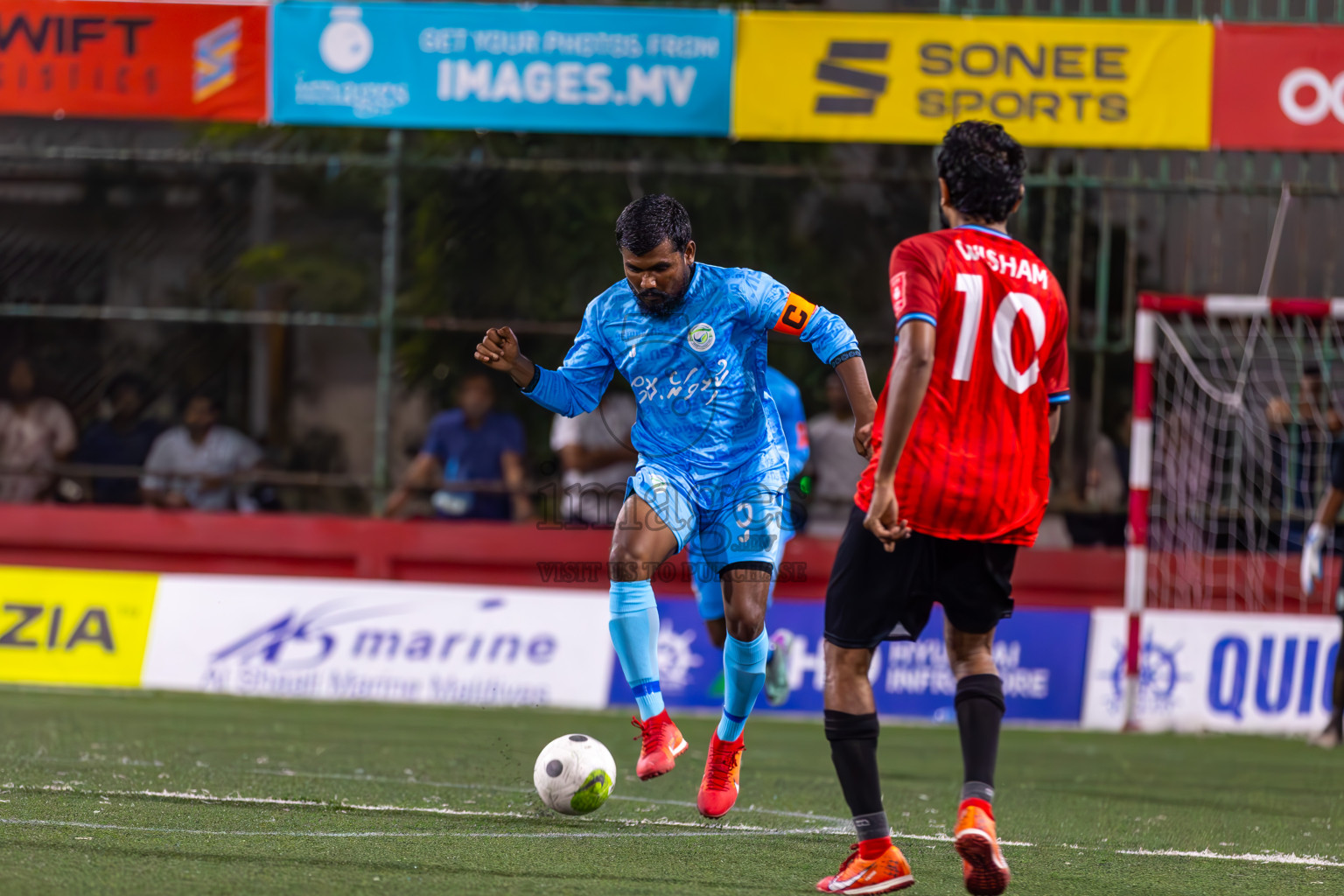 GA Villingili vs GA Kolamaafushi in Day 10 of Golden Futsal Challenge 2024 was held on Tuesday, 23rd January 2024, in Hulhumale', Maldives
Photos: Ismail Thoriq / images.mv