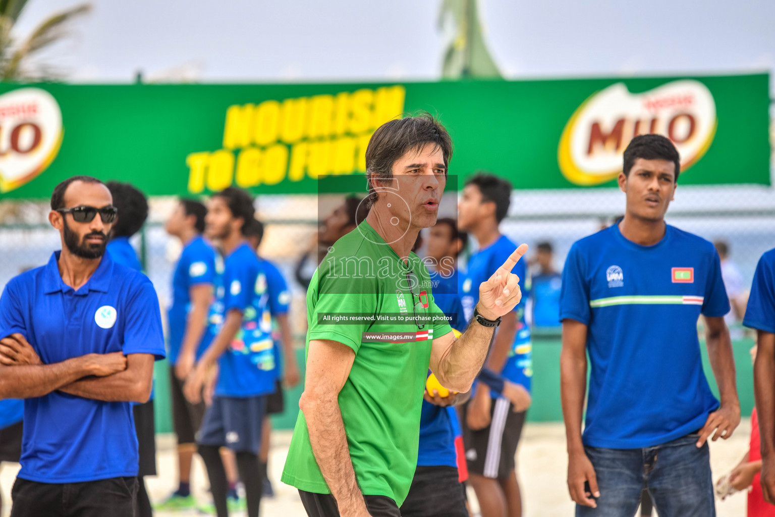 Vollyball players trainning session with Giba Photos by Nausham waheed