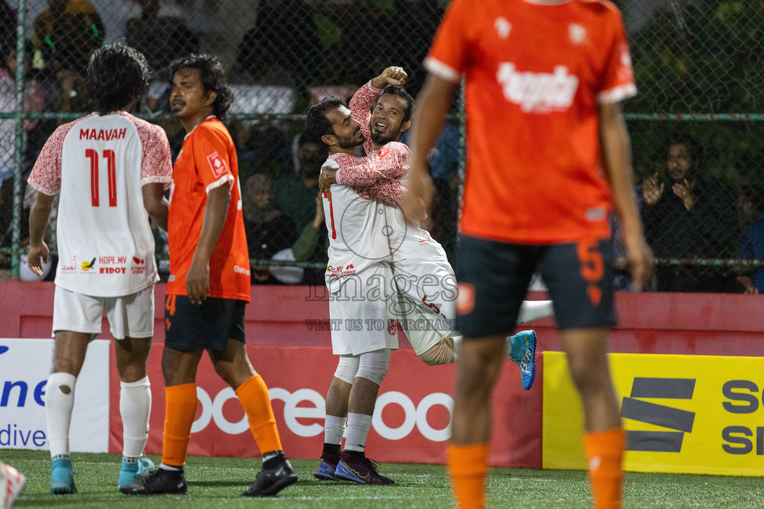 L Dhanbidhoo VS L Maavah in Day 12 of Golden Futsal Challenge 2024 was held on Friday, 26th January 2024, in Hulhumale', Maldives Photos: Nausham Waheed / images.mv