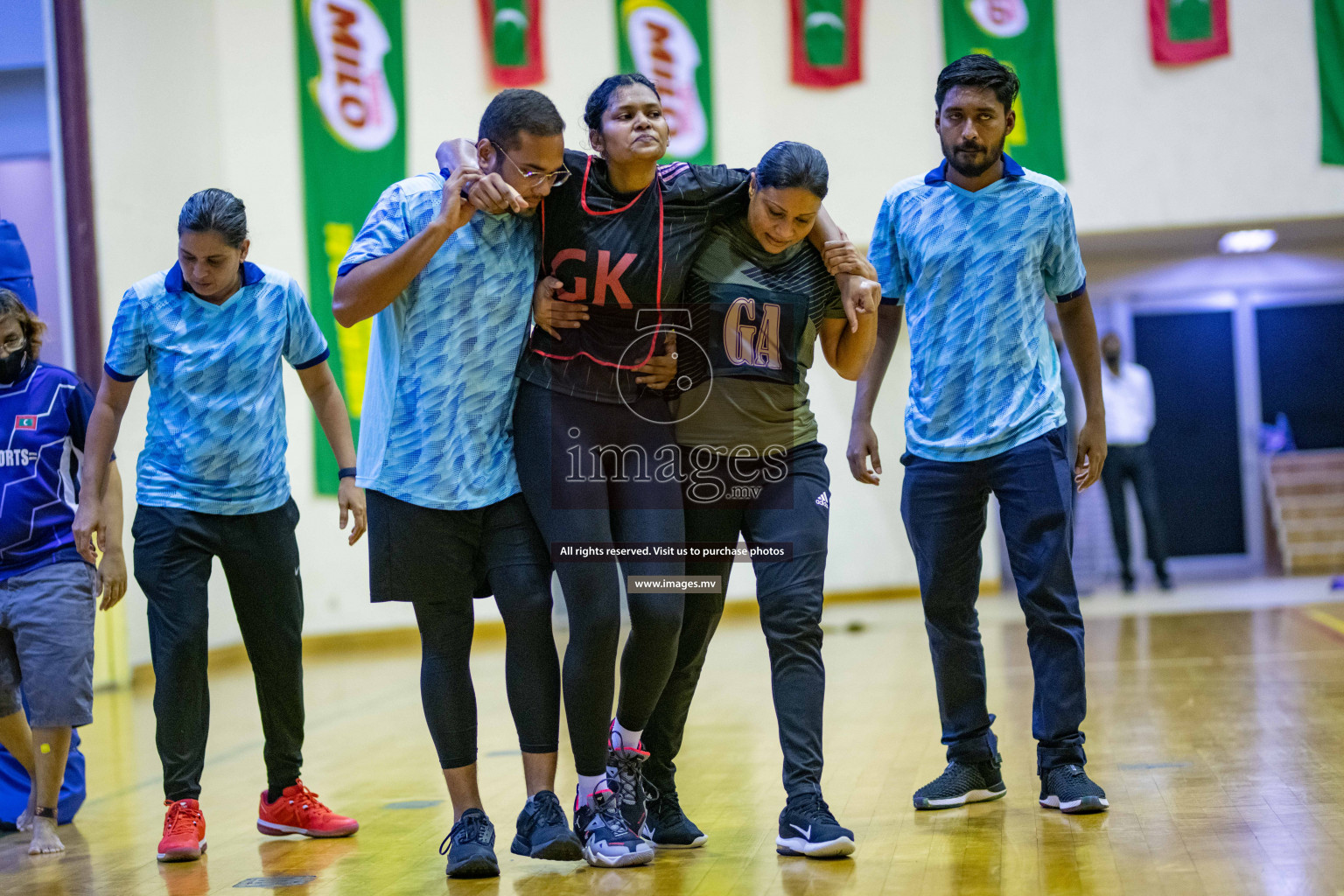 Kulhudhuffushi Youth & R.C vs Club Green Streets in the Finals of Milo National Netball Tournament 2021 (Women's) held on 5th December 2021 in Male', Maldives Photos: Ismail Thoriq / images.mv