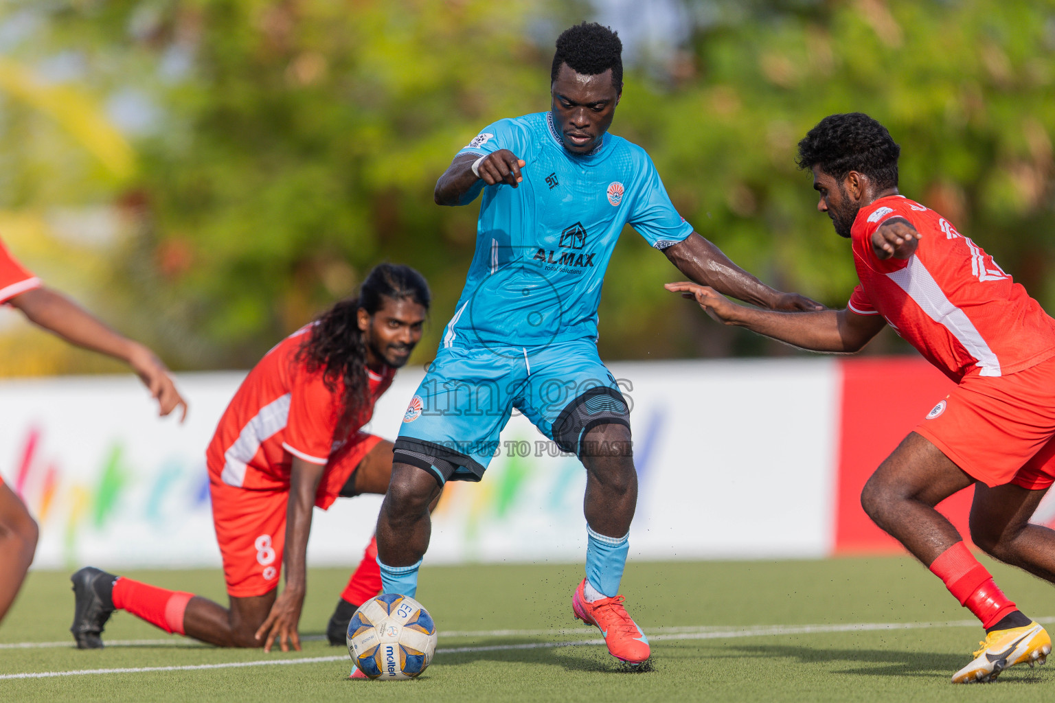 Semi Finals Match 01 Irumathi FC VS CC Sports Club in Day 7 of Eydhafushi Cup 2025 held in Eydhafushi Football Stadium at B. Eydhafushi, Maldives on Friday, 12th September 2025. Photos: Arif Rasheed / images.mv