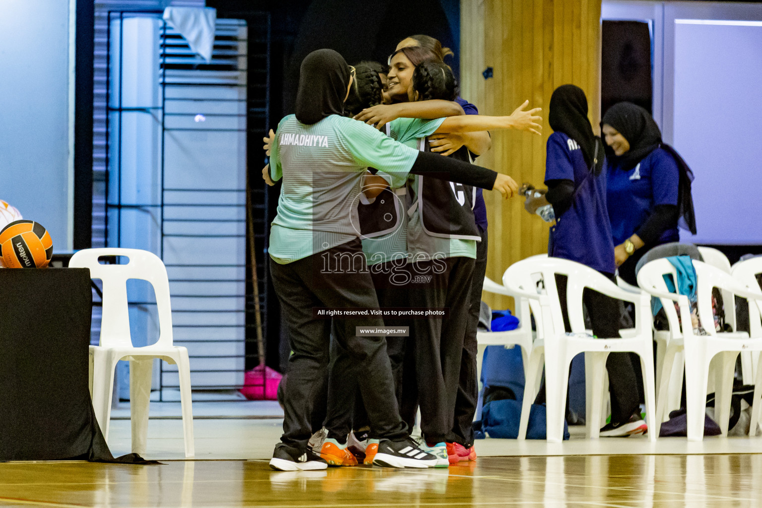 Day 8 of 24th Interschool Netball Tournament 2023 was held in Social Center, Male', Maldives on 3rd November 2023. Photos: Hassan Simah, Nausham Waheed / images.mv