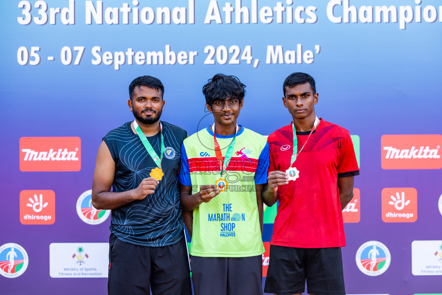 Day 1 of 33rd National Athletics Championship was held in Ekuveni Track at Male', Maldives on Thursday, 5th September 2024. Photos: Nausham Waheed / images.mv