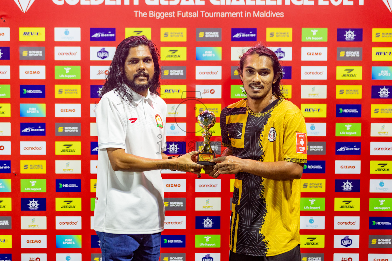 M Muli vs M Naalaafushi in Day 22 of Golden Futsal Challenge 2024 was held on Monday , 5th February 2024 in Hulhumale', Maldives Photos: Nausham Waheed / images.mv