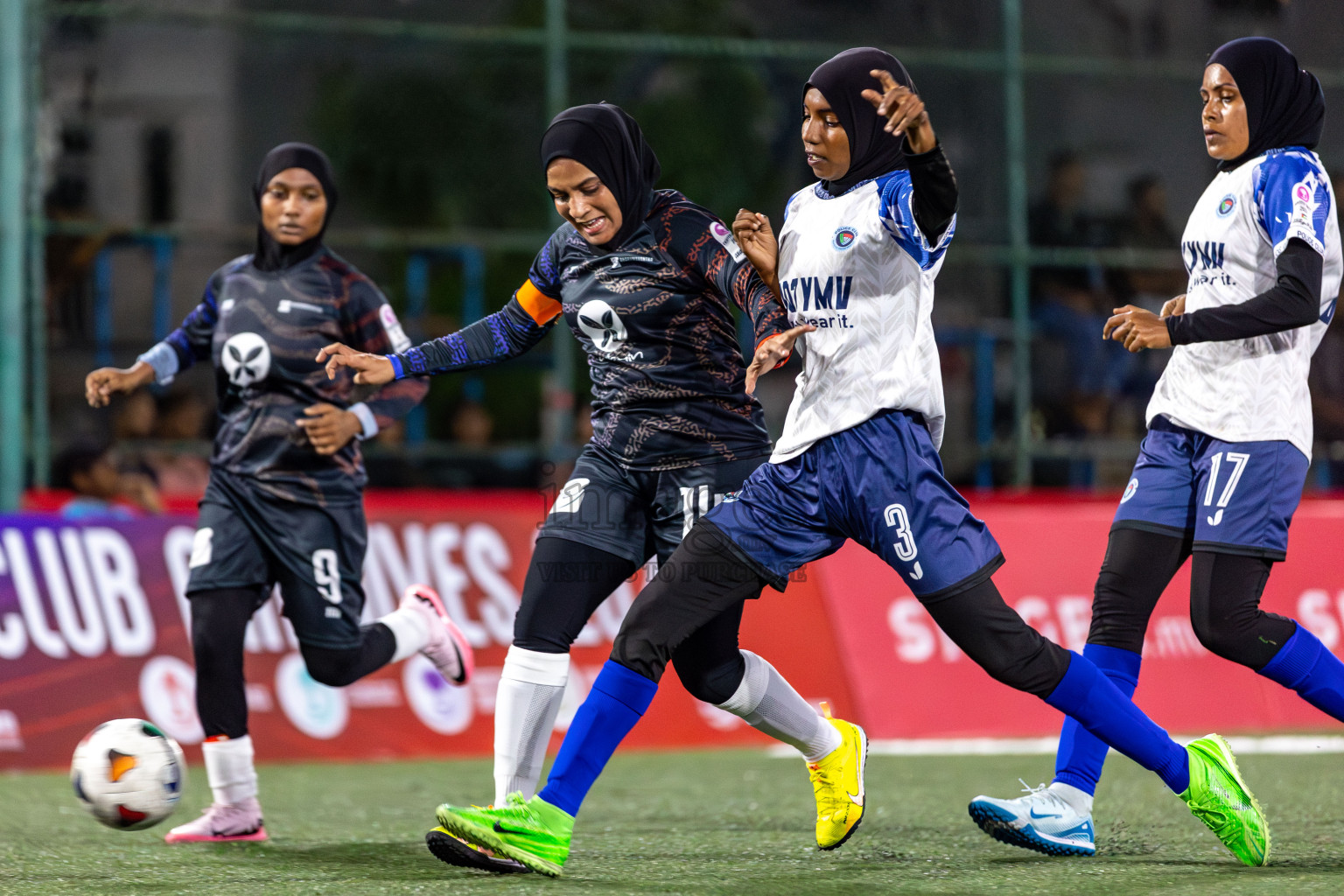 POLICE CLUB vs TEAM DHARUMAVANTHA in Eighteen Thirty 2024 held in Rehendi Futsal Ground, Hulhumale', Maldives on Monday, 9th September 2024. Photos: Mohamed Mahfooz Moosa / images.mv