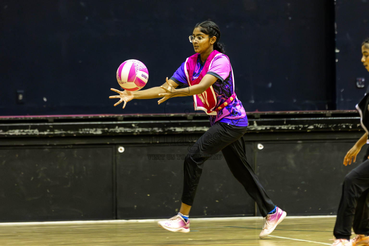 N Sports Academy B vs N Sports Academy A in Day 6 of 3rd Netball Junior Championship, held at Social Center on Friday 24th January 2025 . Photos: Shuu Abdul Sattar / images.mv