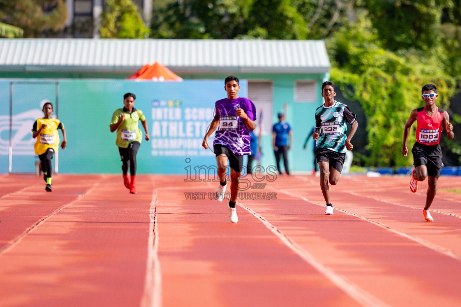 Day 3 of MWSC Interschool Athletics Championships 2024 held in Hulhumale Running Track, Hulhumale, Maldives on Monday, 11th November 2024. 
Photos by: Hassan Simah / Images.mv