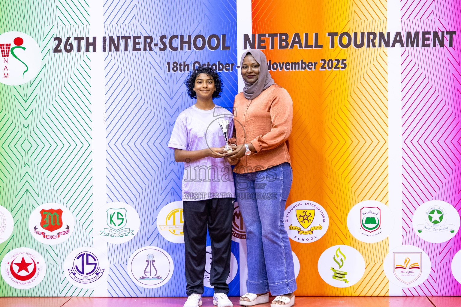 Finals of 26th Inter-School Netball Tournament 2025 was held in Social Center Indoor Hall on Saturday, 8th November 2025. Photos: Mohamed Mahfooz Moosa / images.mv