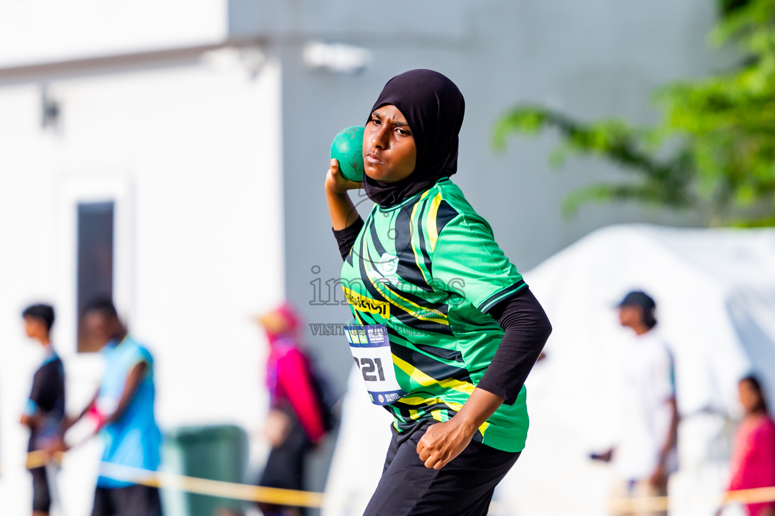 Day 3 of MWSC Interschool Athletics Championships 2024 held in Hulhumale Running Track, Hulhumale, Maldives on Monday, 11th November 2024. Photos by:  Nausham Waheed / Images.mv