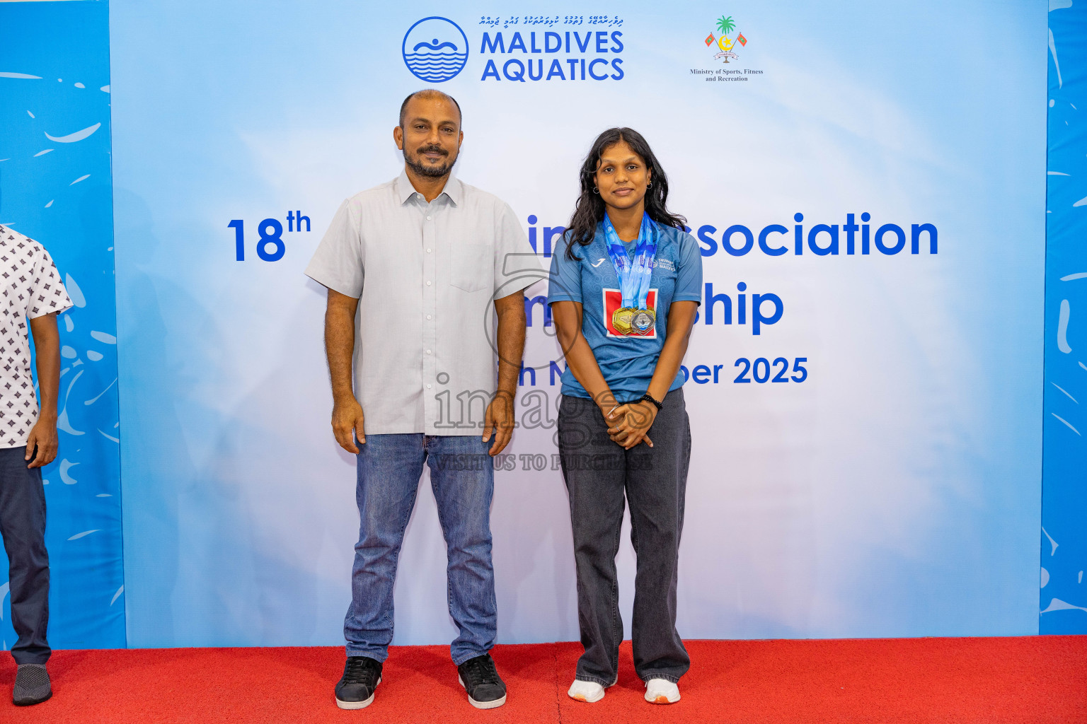 18th Swimming Association Championship 2025, Closing Ceremony was held on Saturday, 29th November 2025 at Swimming Track Hulhumale', Maldives. Photos: Areef Adam / images.mv