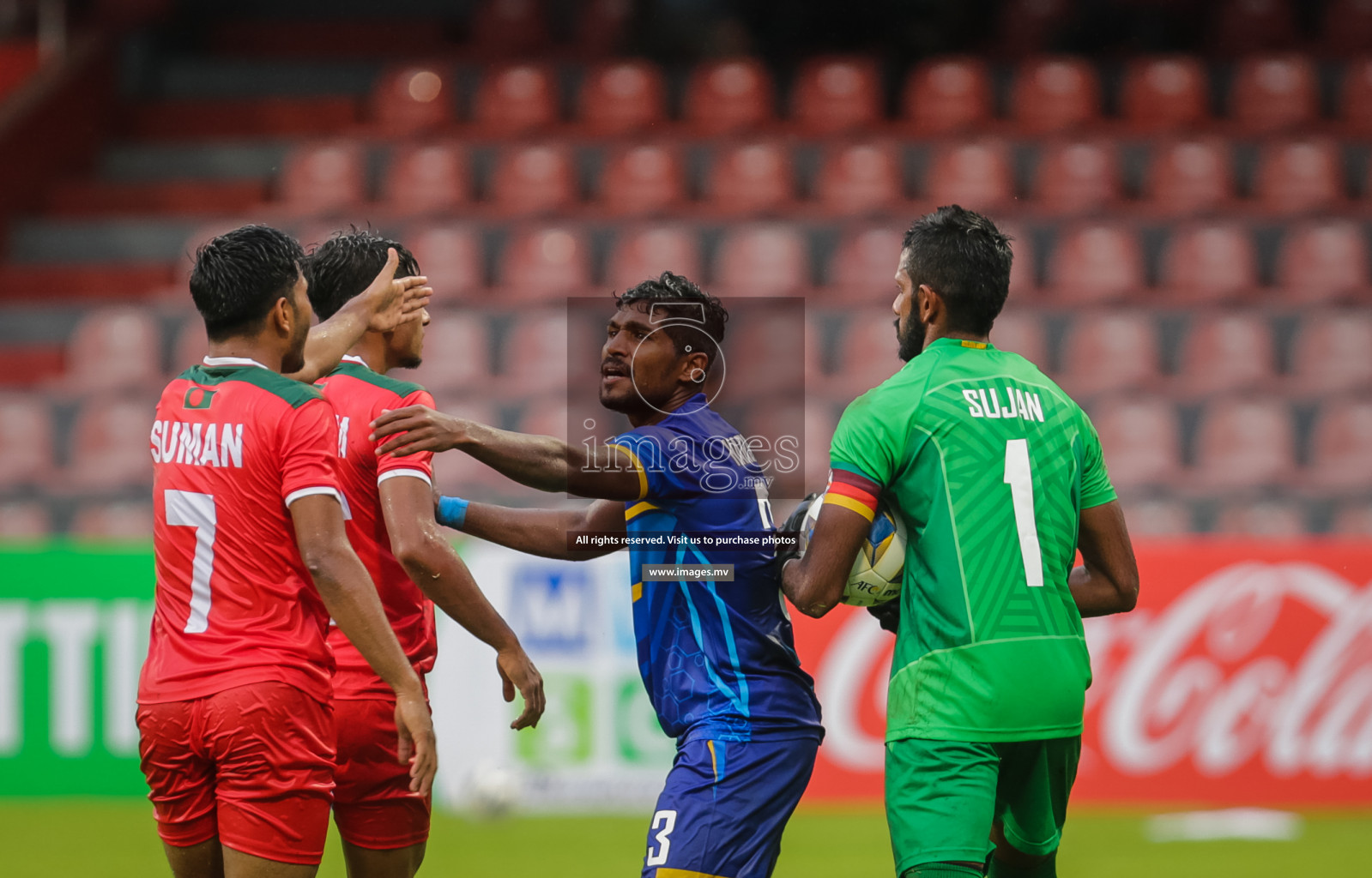 Bangladesh vs Sri Lanka in SAFF Championship 2021 held on 1st October 2021 in Galolhu National Stadium, Male', Maldives