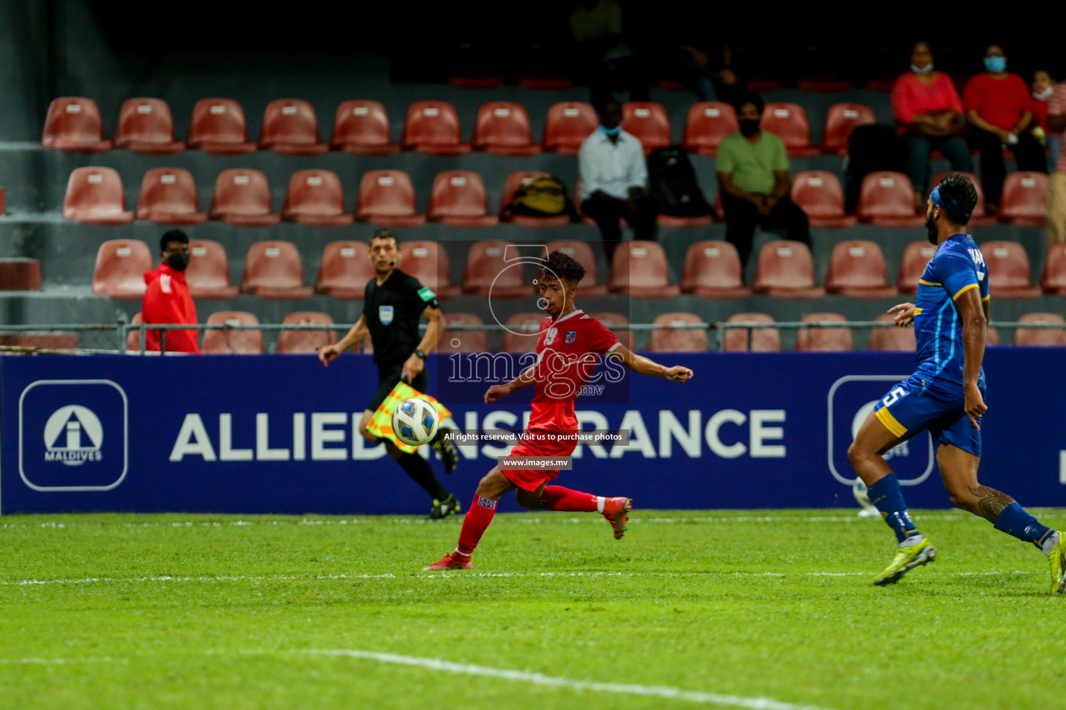 Nepal vs Sri Lanka in SAFF Championship 2021 held on 4th October 2021 in Galolhu National Stadium, Male', Maldives