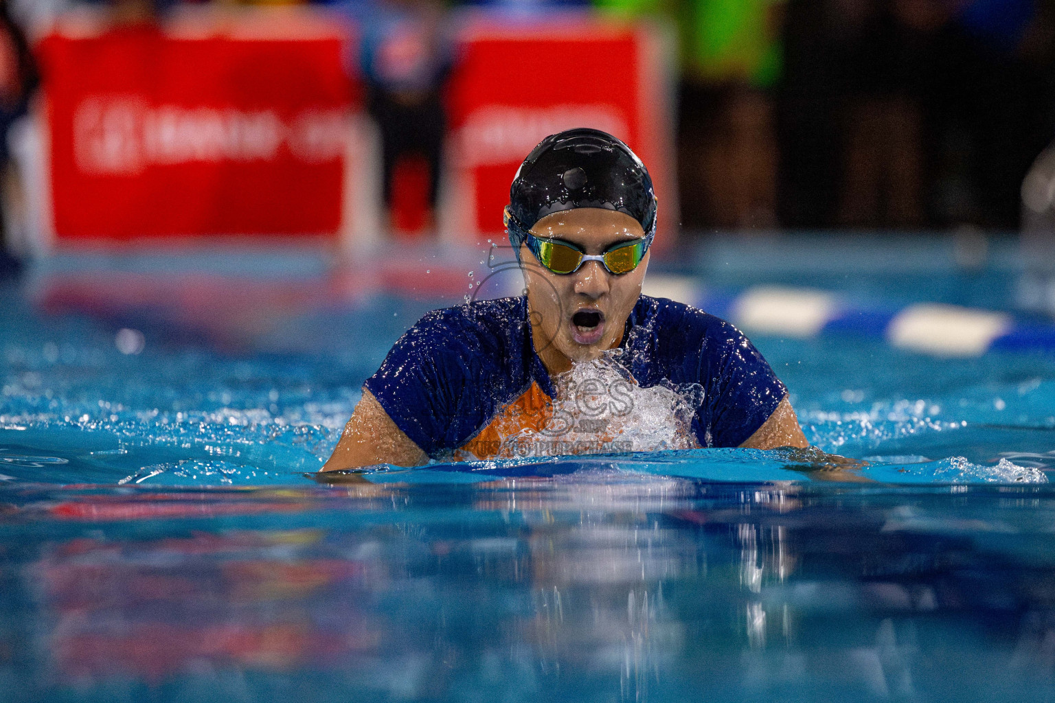 Day 4 of National Swimming Championship 2024 held in Hulhumale', Maldives on Monday, 16th December 2024. Photos: Hassan Simah / images.mv