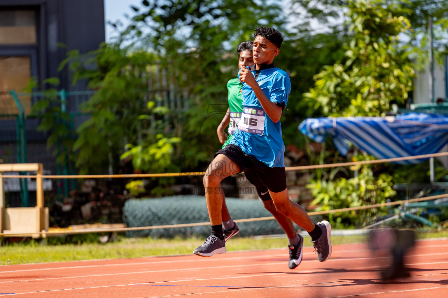 Day 2 of MWSC Interschool Athletics Championships 2024 held in Hulhumale Running Track, Hulhumale, Maldives on Sunday, 10th November 2024. 
Photos by:  Hassan Simah / Images.mv