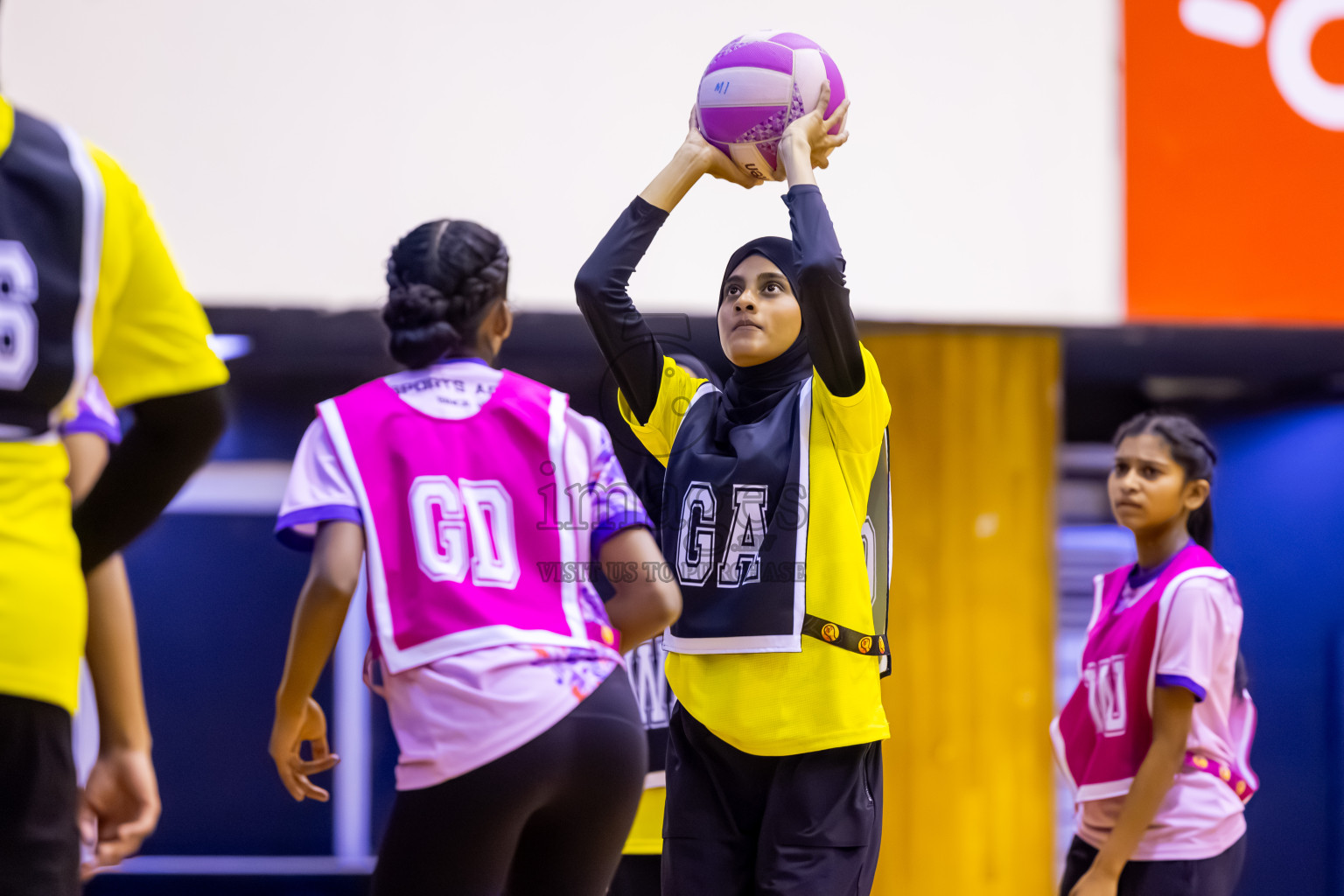 KYRC vs N Sports A in Day 5 of 24th Milo Netball Association Championship held in Social Center at Male', Maldives on Friday, 5th September 2025. Photos: Nausham Waheed / images.mv