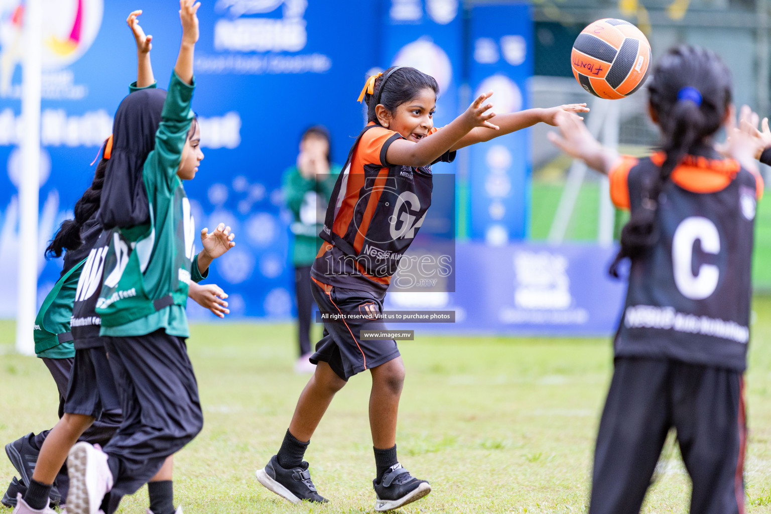 Day 1 of Nestle' Kids Netball Fiesta 2023 held in Henveyru Stadium, Male', Maldives on Thursday, 30th November 2023. Photos by Nausham Waheed / Images.mv