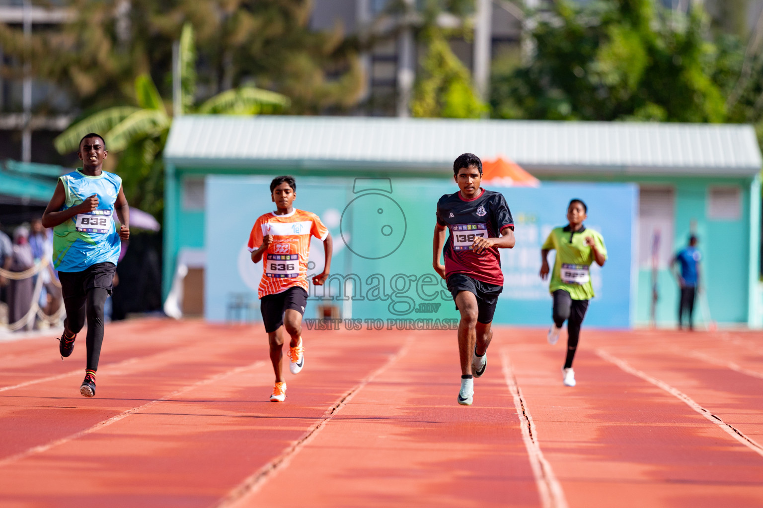 Day 3 of MWSC Interschool Athletics Championships 2024 held in Hulhumale Running Track, Hulhumale, Maldives on Monday, 11th November 2024. 
Photos by: Hassan Simah / Images.mv