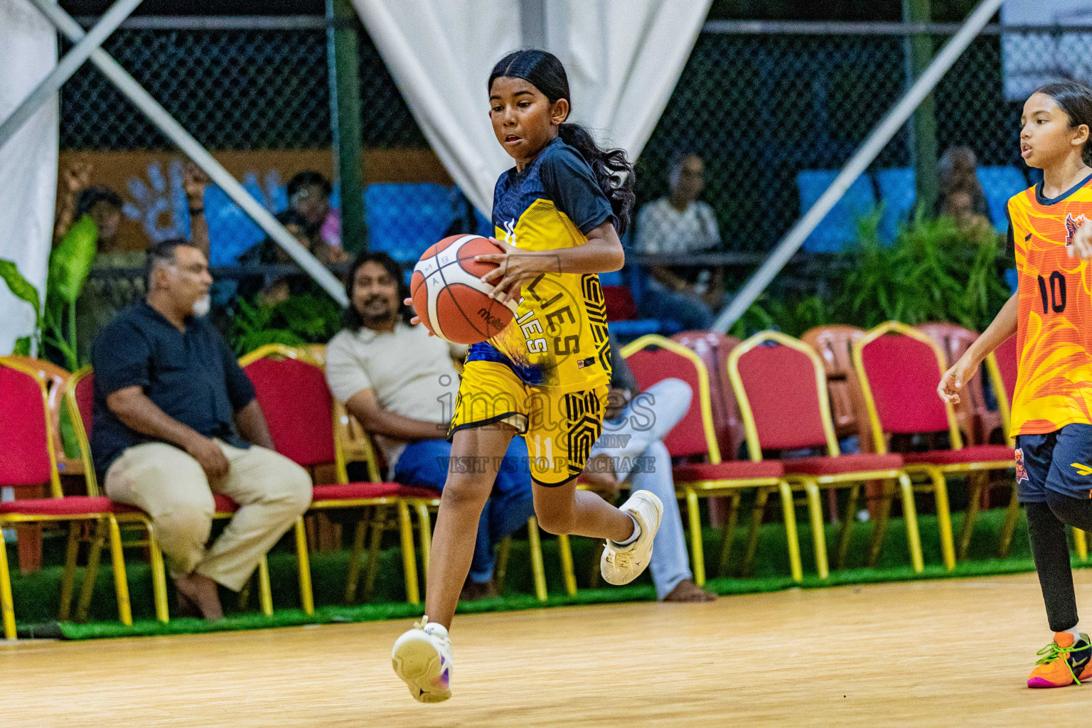 Day 3 of Milo 5 x 5 Junior Challenge 2025 - Basketball tournament held in Basketball Training Center, Male', Maldives on Saturday, 11th October 2025. Photos by: Nausham Waheed, Areef Adam / Images.mv