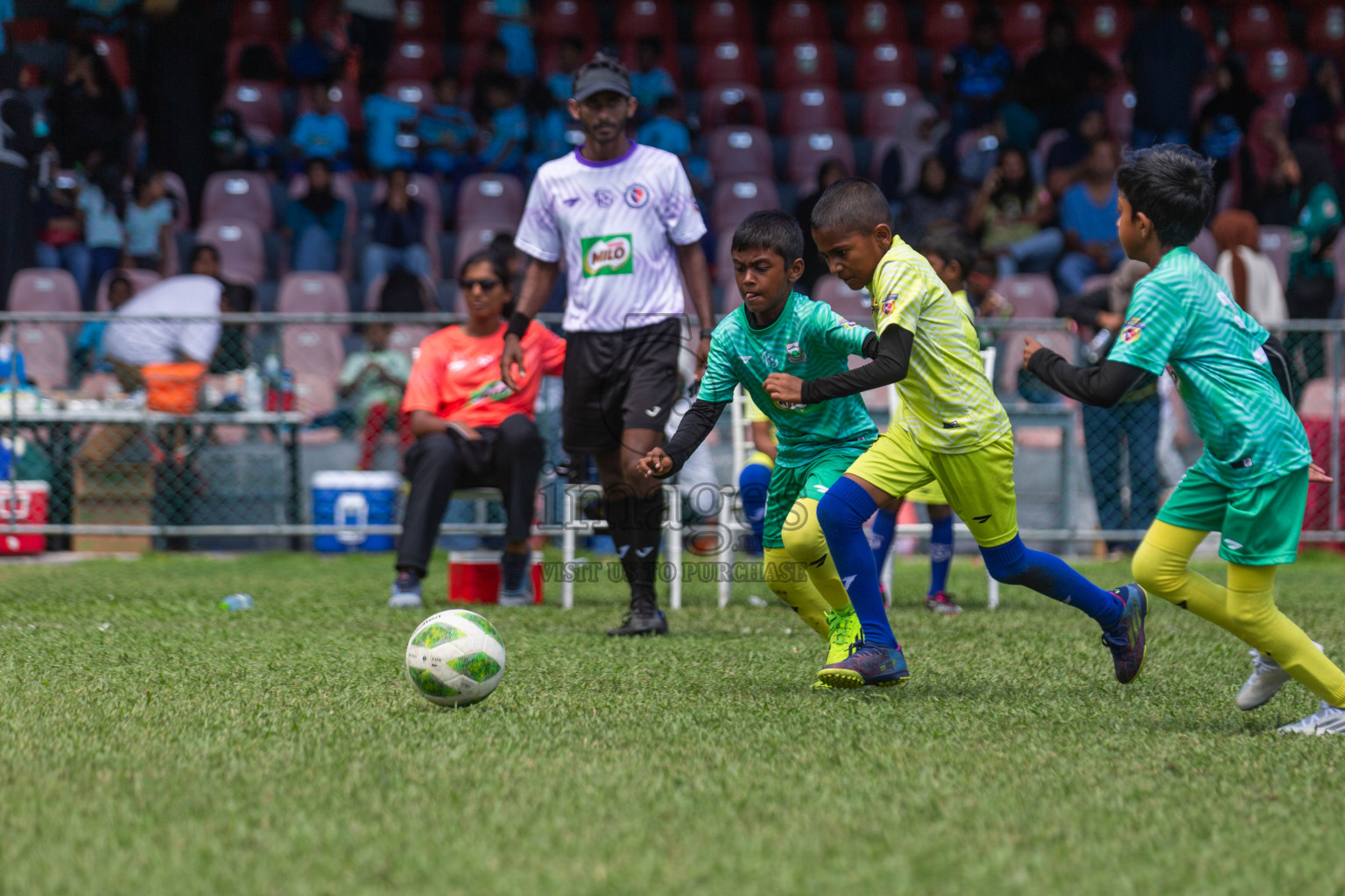 Day 2 of MILO Kids Football Fiesta was held at National Stadium in Male', Maldives on Saturday, 24th February 2024.