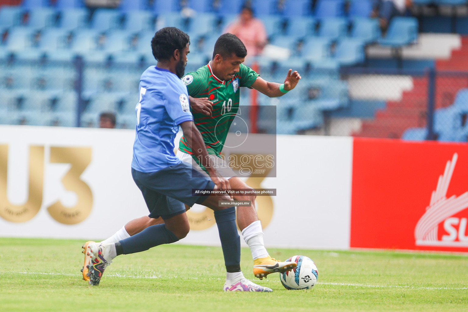 Bangladesh vs Maldives in SAFF Championship 2023 held in Sree Kanteerava Stadium, Bengaluru, India, on Saturday, 25th June 2023. Photos: Nausham Waheed, Hassan Simah / images.mv